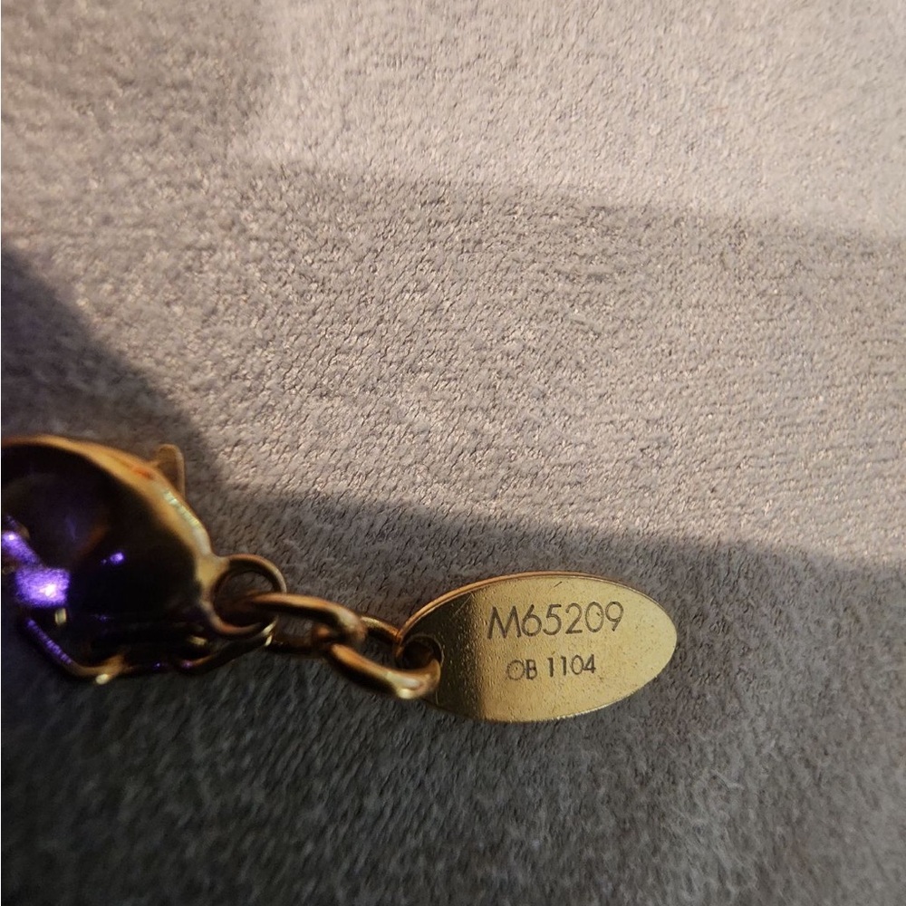 LOUIS VUITTON BRACELET GOLD & PURPLE - Picture 10 of 13